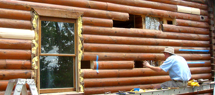 Log Home Repair Christiansburg, Virginia