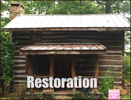 Historic Log Cabin Restoration  Montgomery County, Virginia